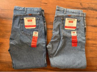 Wrangler Rustler Jeans Mens 42X30  Regular Fit New With Tags NWT 2 Lot