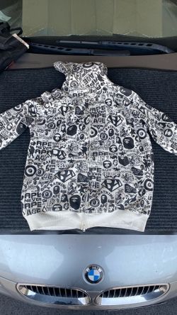 A Bathing Ape Newspapers Print Hoodie