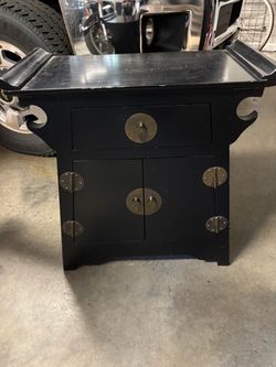 Oriental style side table