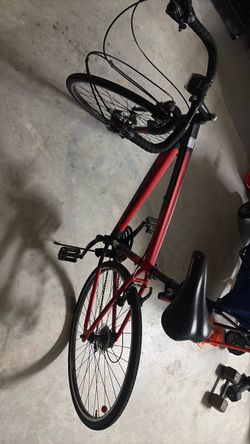 Red and Black Adult Commuter Bicycle