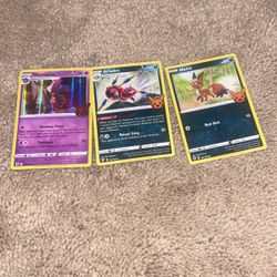 3 Pokemon Cards