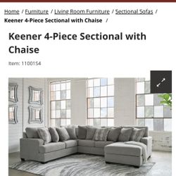 4 Piece Ashley Furniture Sectional Couch 