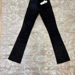 L’AGENCE Selma H/R Sleek Baby Boot Noir Coated