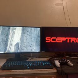 Selling Two Sceptre Monitors 75hz 