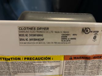 Dryer Samsung 200