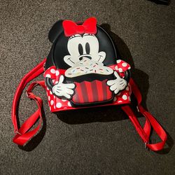 LOUNGEFLY Disney Minnie “Oh My!” Cosplay Sweets Mini Backpack Cupcake