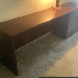 Desk With File Cabinet