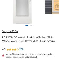 Larson Storm Door Mobile Home 34 X 78 New
