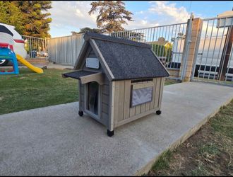 Small wooden dog house