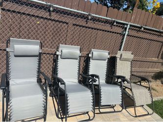 Zero Gravity Lounge Chairs (4 available)