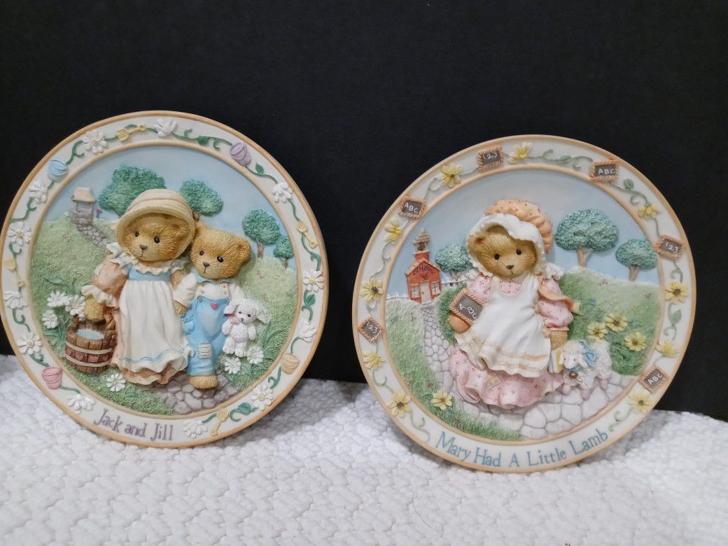 Cherished Teddies Jack And Jill And Mary Had A Little Lamb Plates. Must Pick Up. Deer Valley 67th Avenue