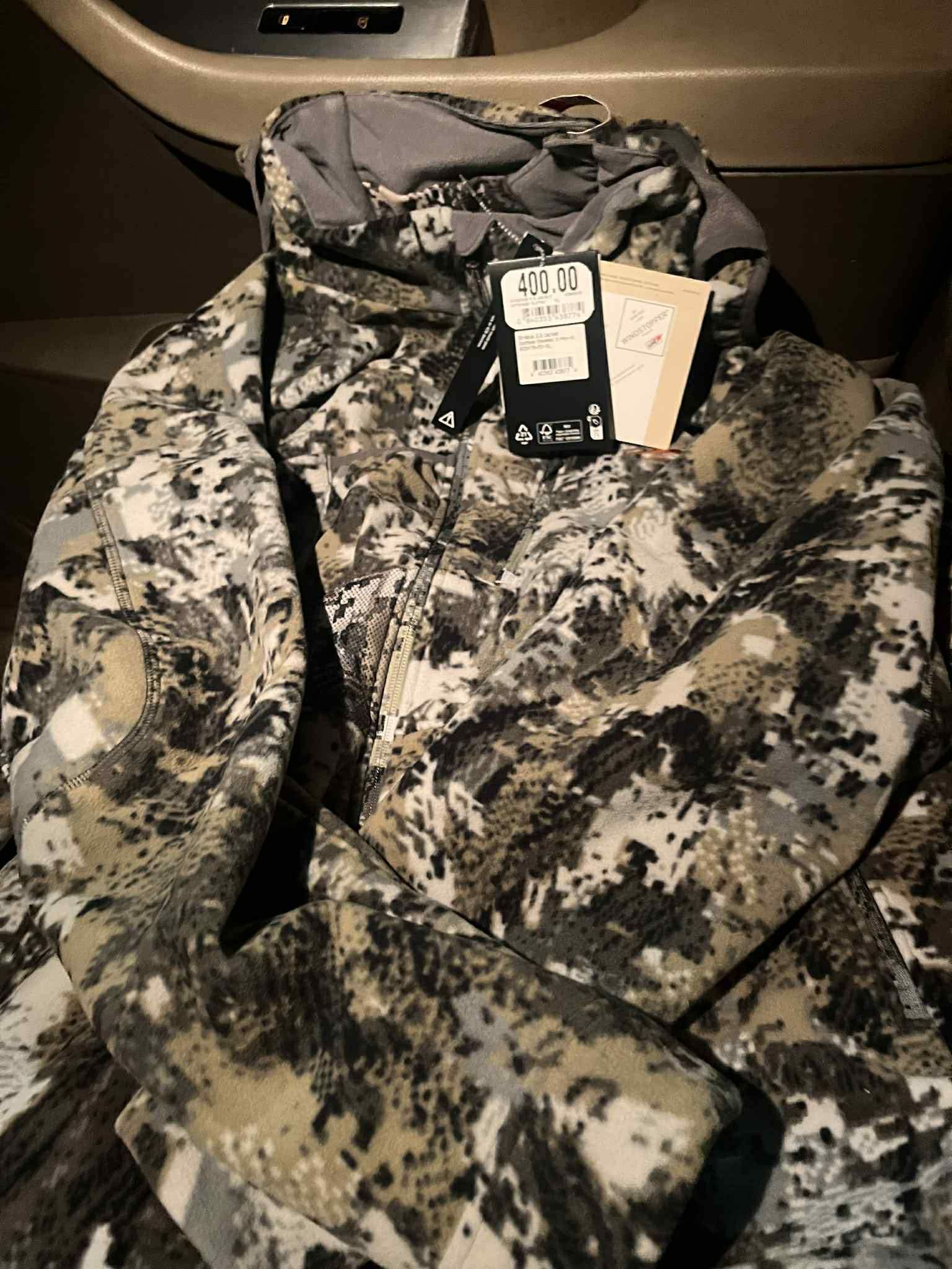 ($175) Sitka Stratus Xl Jacket …($125)Sitka Endure Bib Pants 36waist