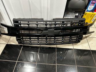 2019 to 2022 Chevrolet Silverado 1500 Front OEM Grill Black With Emblem