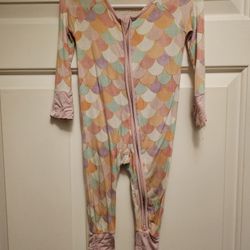 3-6 Month Little Sleepies Mermaid Scales 