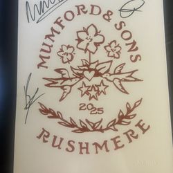 Mumford & Sons Autograph Poster & Commemorative Poster 