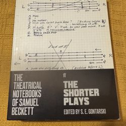 The Theatrical Notebooks of Samuel Beckett: The Shorter Plays