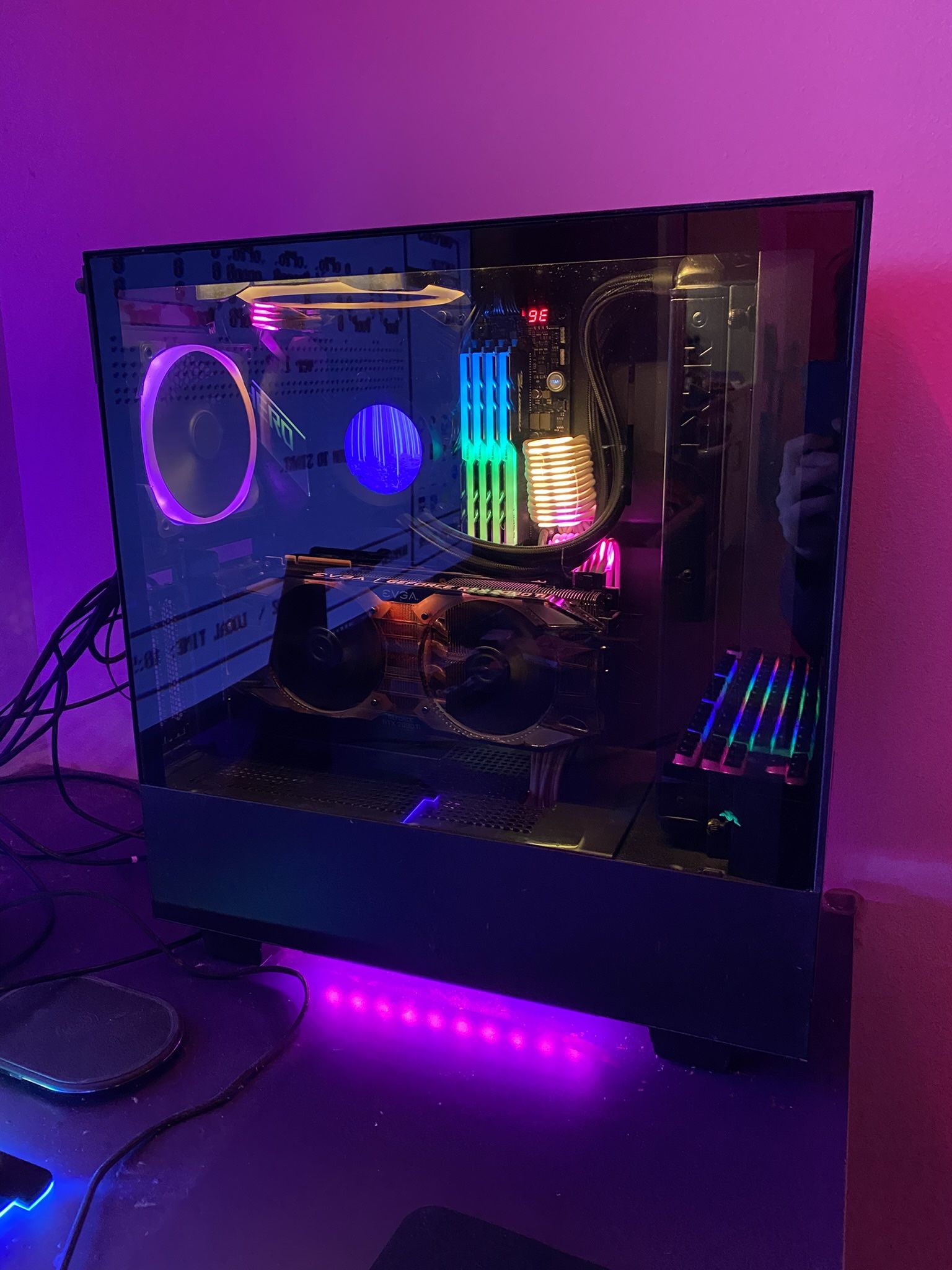 🖥️ Custom RGB Gaming PC – Ryzen 9 / RTX 2080 Ti / 32GB RAM + Ducky/Razer Bundle Included