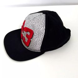 Sole Addiction Michael Jordan 23 Hat Cap Snapback White/black/red OS Adjustable