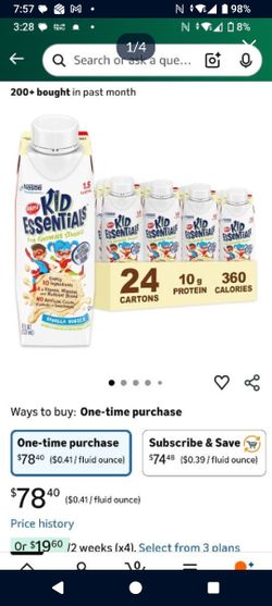 Boost Kids Essentials Vanilla Vortex 1.5kcal 24 Count Unopened
