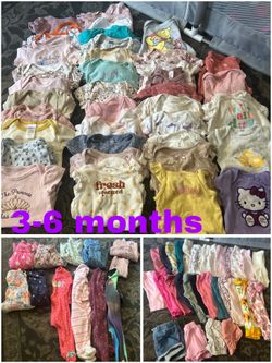 baby girl clothes size 3-6 months