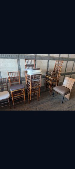 50 wedding chairs with pads