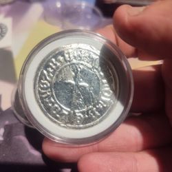 1.5 Oz Hand Poured Silver Coin