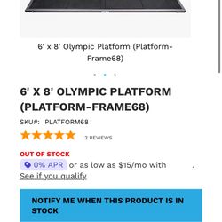 Getrx’d Weightlifting Platform 6x8 