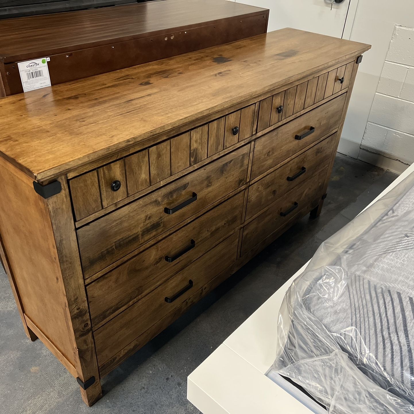 used modern dresser Modern Walnut Dresser - 1721