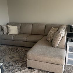 Brand New Tan Sectional Couch 