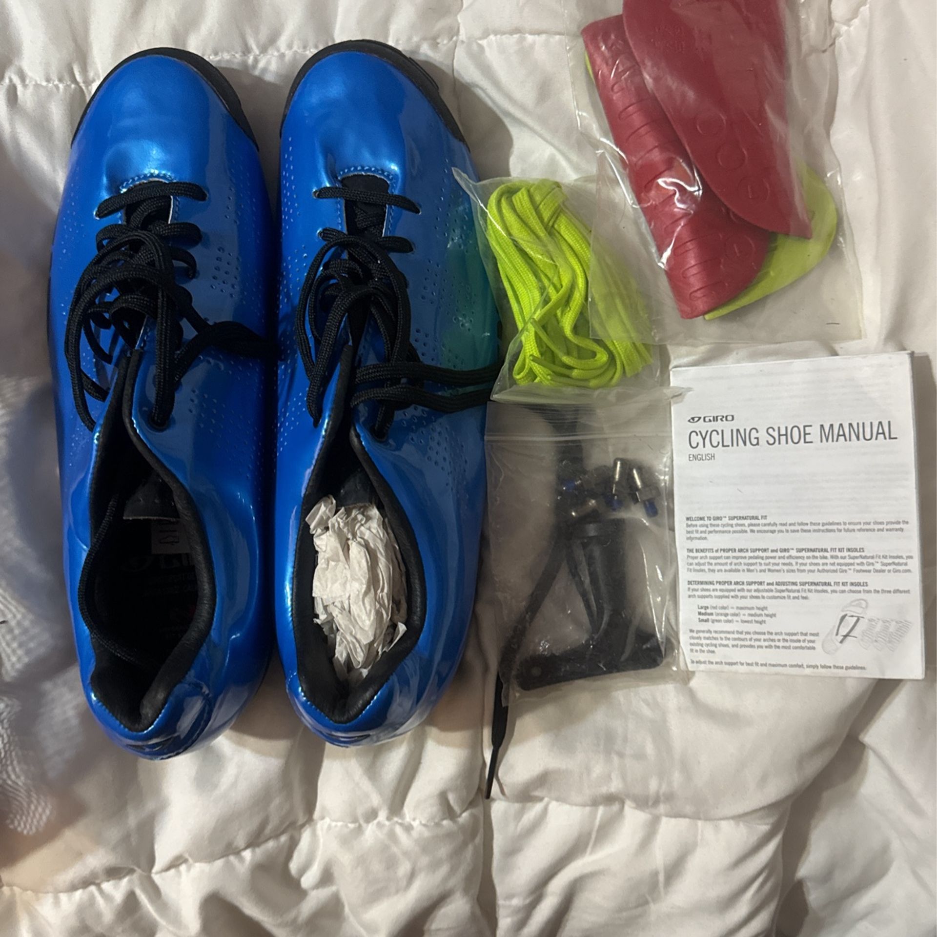Giro Empire VR90 Blue Steel Matte Black Cycling Shoes