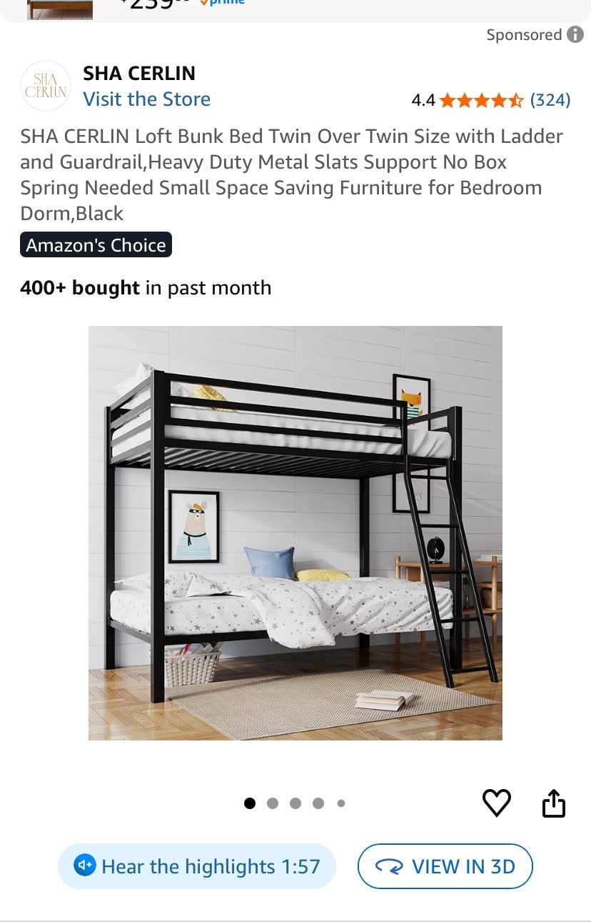 Twin Bunk Bed