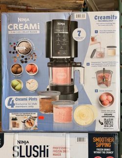 Ninja CREAMi 7-in-1 Ice Cream & Sorbet Maker with Additional Pints Brand New In Box
