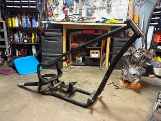 Custom chopper motorcycle frame