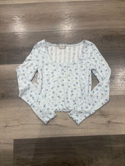 Cropped Floral Long Sleeve