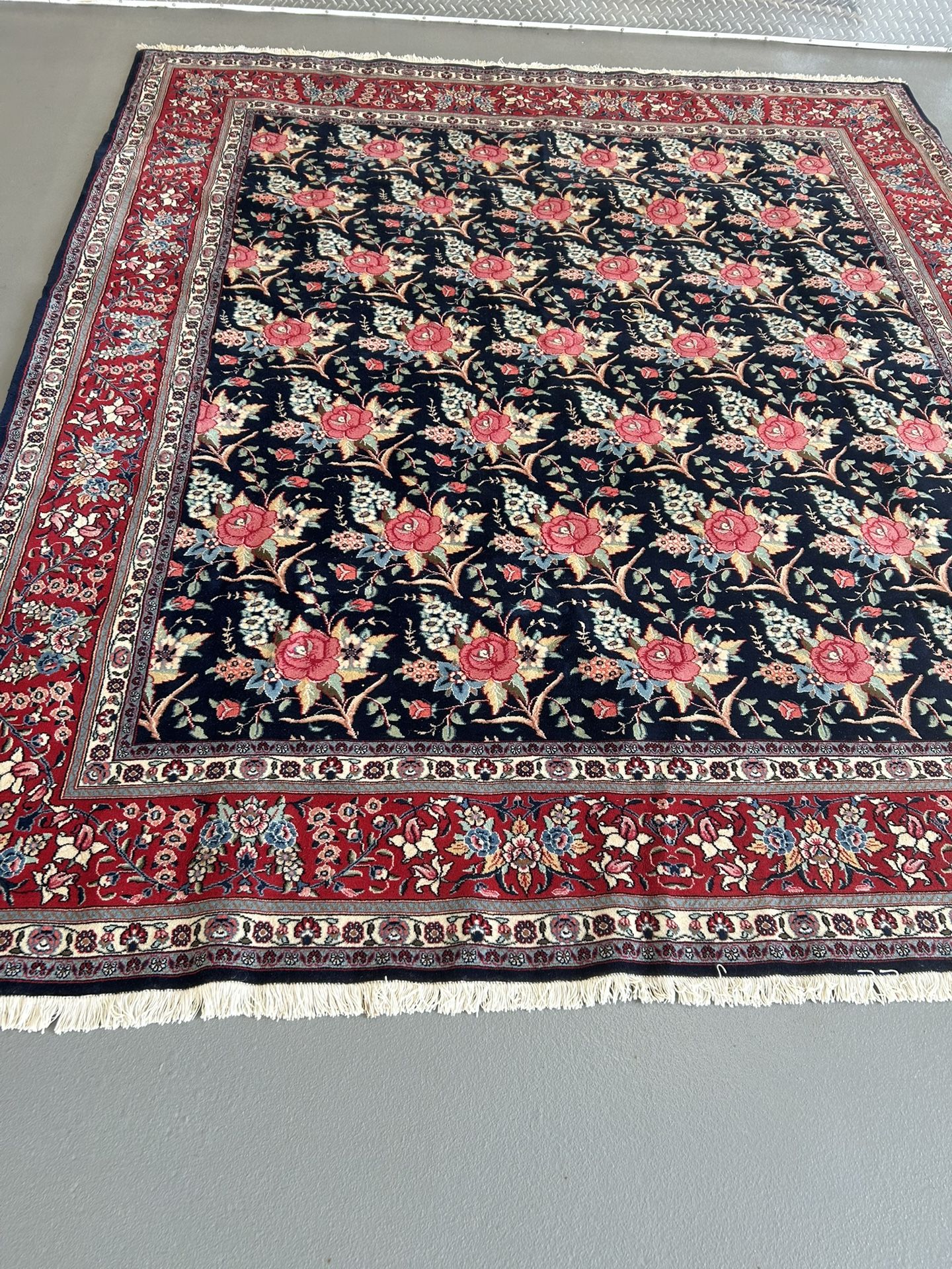 Handmade Wool And Silk Rug
