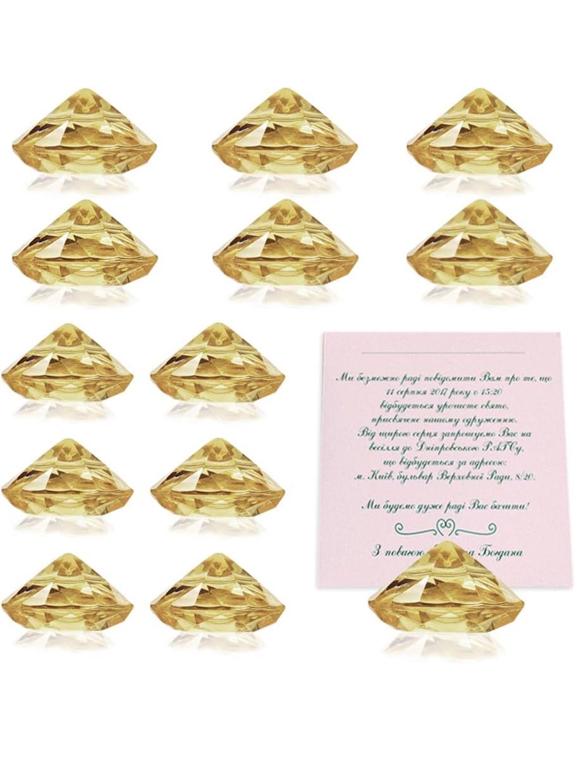 Diamond Place Card Holders