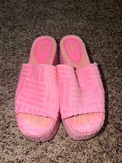Used Pink Platform Sandals