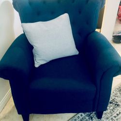 Cute Modern Comfortable Blue Chair