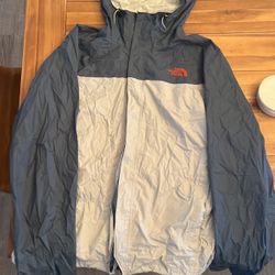 North Face Mens Raincoat With Hood 