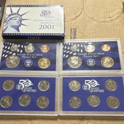 2001-S U.S. Mint Proof Set (4) 