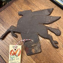 Old Mobil Oil License Plate Topper