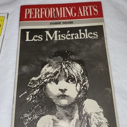May 1989 - Shubert Theatre Playbill - Les Miserables - Peter Kevoian