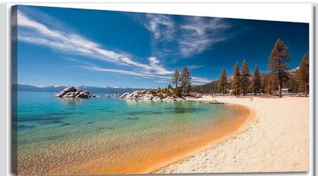 Canvas Wall Art beach Lake