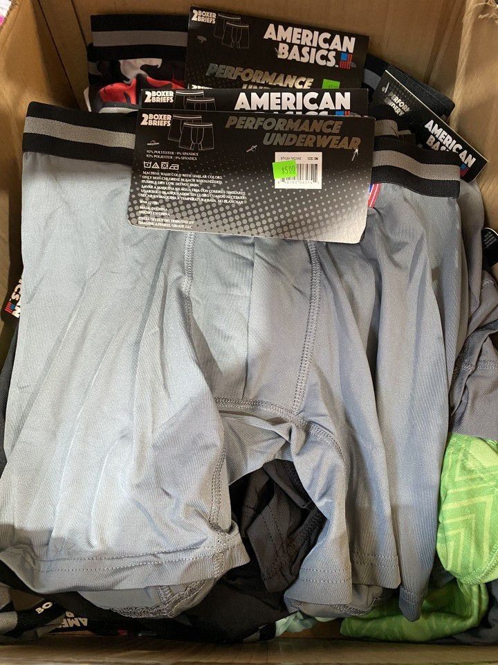 NEW American Basics 2 Boxer Briefs Performance Underwear