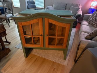 FREE cabinet with display hutch