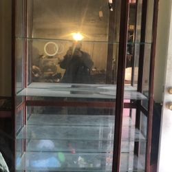 Lighted Glass Display Case