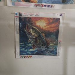 Finished Diamond Art Fish