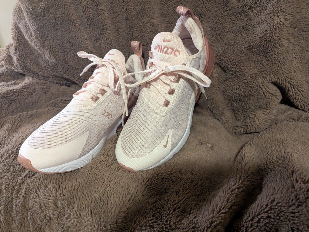 NIKE WOMEN'S AIR MAX 270- 🩷 PINK, WHITE SIZE 8