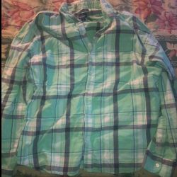 Men’s 2XL Plaid Long Sleeve