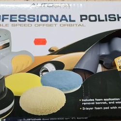 AutoSpa 94009AS Dual Speed 6" Professional Polisher with 3 Bonus Bonnets